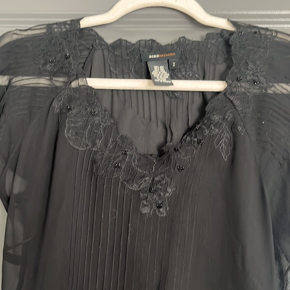 BCBG Maxazria 100% silk top. - Picture 3 of 5